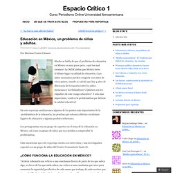 Educación en México, un problema de niños y adultos. « Espacio Crítico Periodismo Online