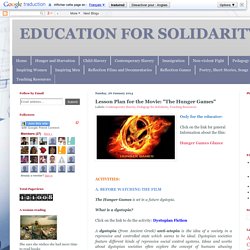Lesson Plan for the Movie: "The Hunger Games"