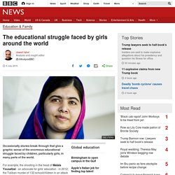 The educational struggle faced by girls around the world