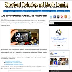Augmented Reality Simply Explained for Students