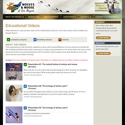 The Wolves and Moose of Isle Royale