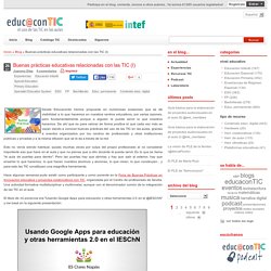 Buenas prácticas educativas relacionadas con las TIC (I)