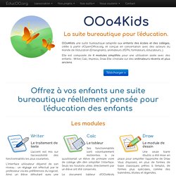 OOo4Kids, version simplifiée d'Open office pour les 7-12 ans