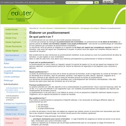 Élaborer un positionnement