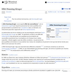 Effet Dunning-Kruger