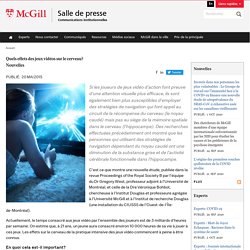 Quels effets des jeux vidéos sur le cerveau?