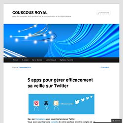 5 apps pour gérer efficacement sa veille sur Twitter