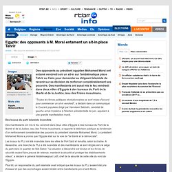 Egypte: des opposants à M. Morsi entament un sit-in place Tahrir