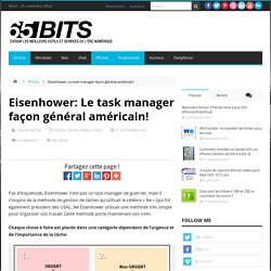 Eisenhower: Le task manager façon général américain!