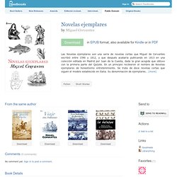 Novelas ejemplares - Miguel Cervantes