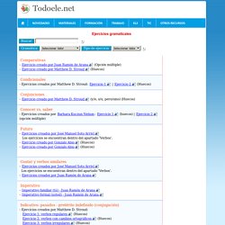 Ejercicios de gramática