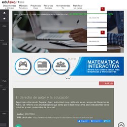 El derecho de autor y la educación
