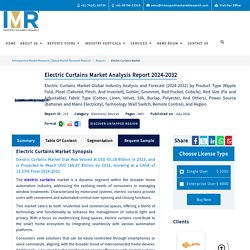 Electric Curtains Market - Global Size & Upcoming Industry Trends
