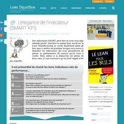 L'élégance de l'indicateur - SMART KPI