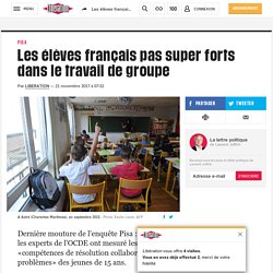 Les élèves français pas super forts dans le travail de groupe