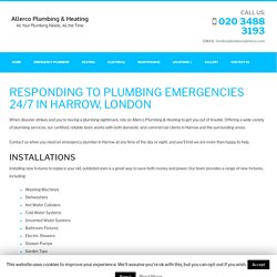 EMERGENCY PLUMBERS IN HARROW