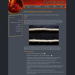 Encordées - Bondage et photographie - Shibari - Cordes en chanvre