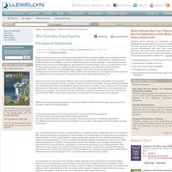 Encyclopedia: Principles of Ceremonial