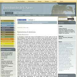 Épicuriens et stoïciens