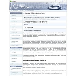 Manual Básico de EndNote — Centro de Ayuda de la Biblioteca Virtual en Salud