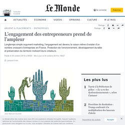 L’engagement des entrepreneurs prend de l’ampleur
