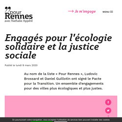 Engagés pour l'écologie solidaire et la justice sociale