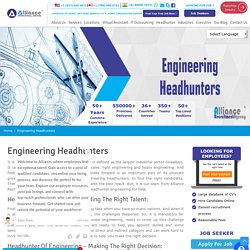 Engineering Headhunters - HeadHunter Engineering Services