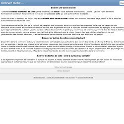 Enlever tache de colle - Enlever les taches facilement & rapidement : Stop-Taches