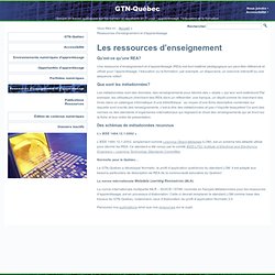 Ressources d'enseignement et d'apprentissage