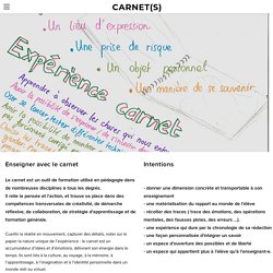 Enseigner avec le carnet - CARNET(S)