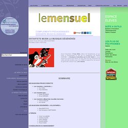 ENTARTETE MUSIK-la musique dégénérée [Le Mensuel de Polyphonies ]