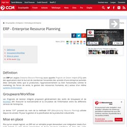 ERP - Enterprise Resource Planning