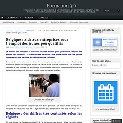 Belgique : aide aux entreprises pour l’emploi des jeunes peu qualifiés