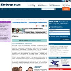 Entretien d’admission : comment paraître motivé ?