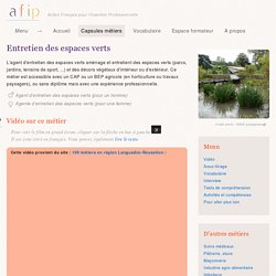 Entretien des espaces verts