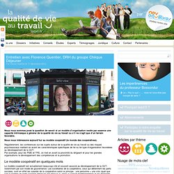 Entretien avec Florence Quentier, DRH du groupe Chèque Déjeuner