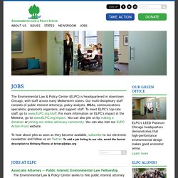 Jobs - Environmental Law & Policy Center