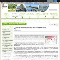 Le 4ème parc éolien en mer au large de la Normandie en débat !
