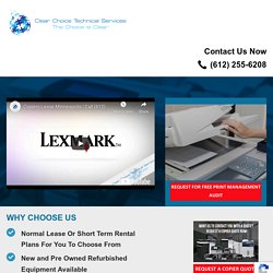 Office Equipment Leasing Minneapolis - Copier Lease Minneapolis