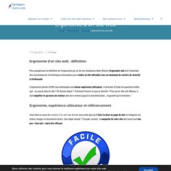 Ergonomie et design d’un site web