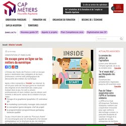 Un escape game en ligne sur les métiers du numérique