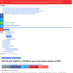 ▷ Escrita por mujeres: 140 libros para descargar gratis en PDF