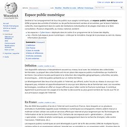 Définition EPN sur Wikipédia