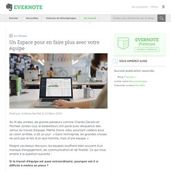 Un Espace pour en faire plus avec votre équipe