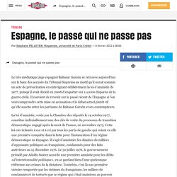 Espagne, le passé qui ne passe pas