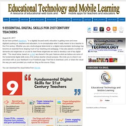 9 Essential Digital Skills for 21st Century Teachers