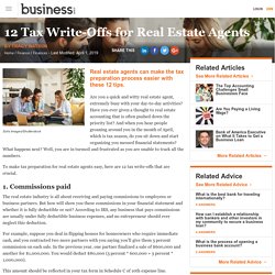 12 Tax Write-Offs for Real Estate Agents