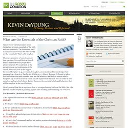 What Are the Essentials of the Christian Faith?