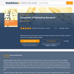 Essentials of Marketing Research