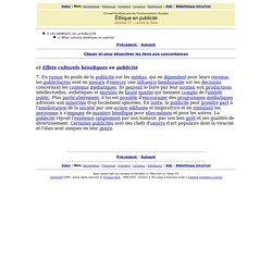 Éthique en publicité: texte